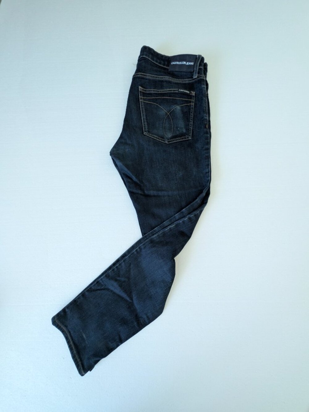 Calvin Klein Men's Navy Denim Jeans - 33Wx30L